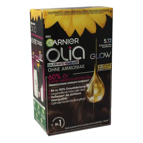 Garnier Olia Glow Dauerhafte Haarfarbe Ohne Ammoniak 5.12 Schimmerndes Samtbraun