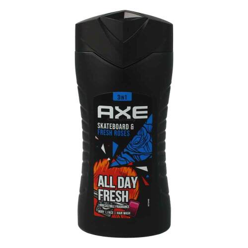 Axe Bodywash Duschgel Skateboard Fresh Roses 3 in1 250 ml