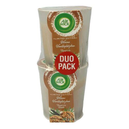 Air Wick Wohlfühl Duftkerzen warme Vanilleplätzchen 2x105g