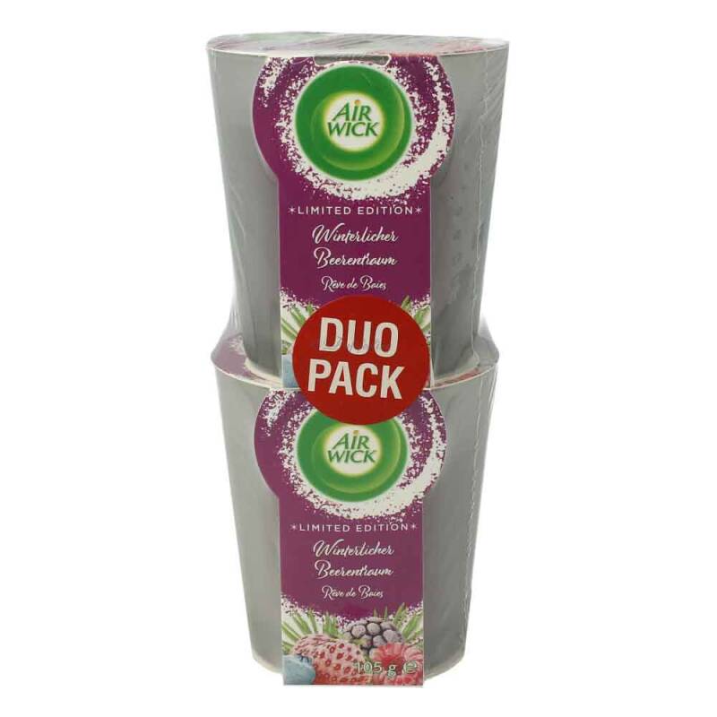 Air Wick Wohlfühl Duftkerzen Winterbeeren 2x105g