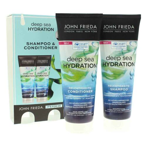 John Frieda Shampoo 250 ml + Conditioner Deep Sea 250 ml Set