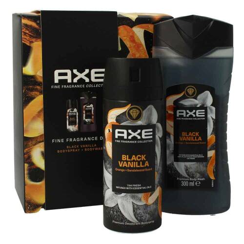 Axe Set Fine Fragrance Collection Black Vanilla Body Wash 300 ml + Body Spray 150 ml