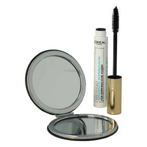 LOréal Paris Age Perfect Von Herzen Wasserfeste Wimperntusche Schwarz 7,9 ml + Taschenspiegel