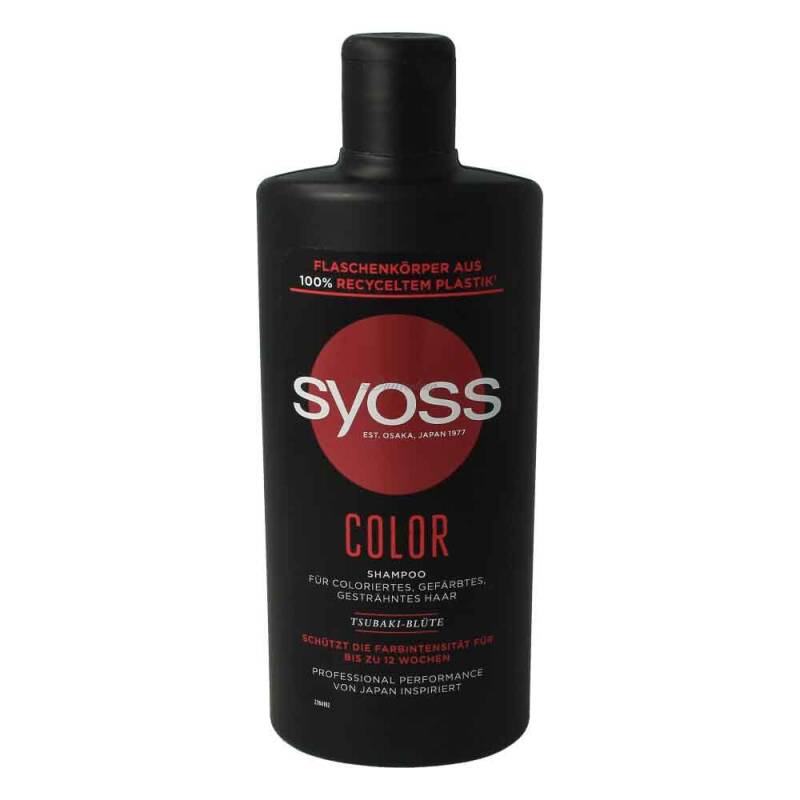 Syoss Color Shampoo Für Coloriertes, Gefärbtes, Gesträhntes Haar Tsubaki-Blüte 440 ml
