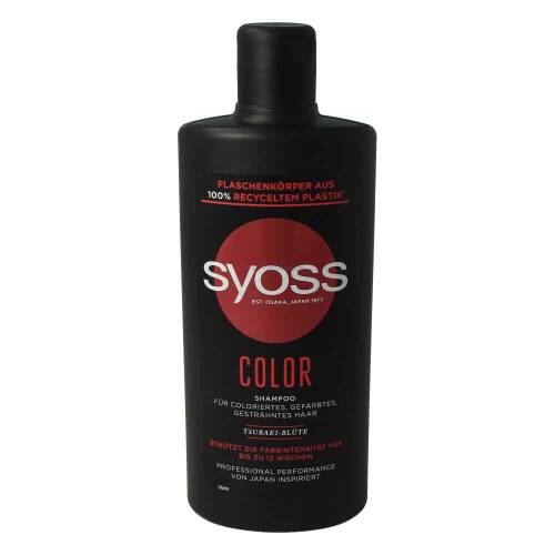 Syoss Color Shampoo Für Coloriertes, Gefärbtes, Gesträhntes Haar Tsubaki-Blüte 440 ml