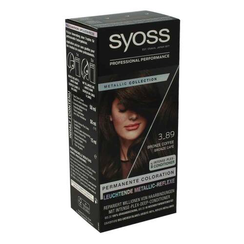 Syoss Color Pernamente Coloration Metallic Collection 3-89 Bronze Coffee