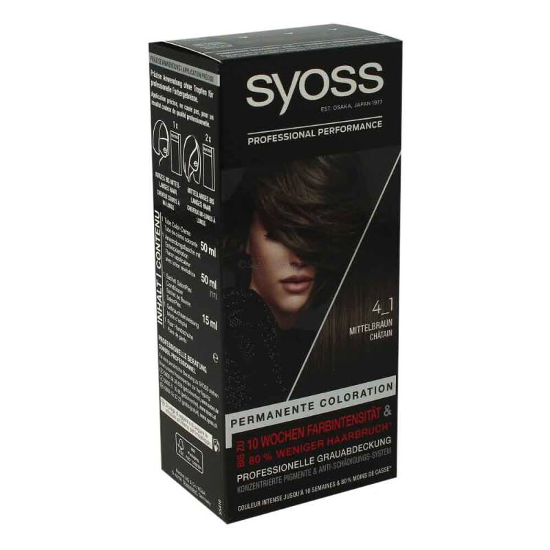 Syoss Permanente Coloration 4_1 Mittelbraun