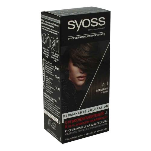 Syoss Permanente Coloration 4_1 Mittelbraun