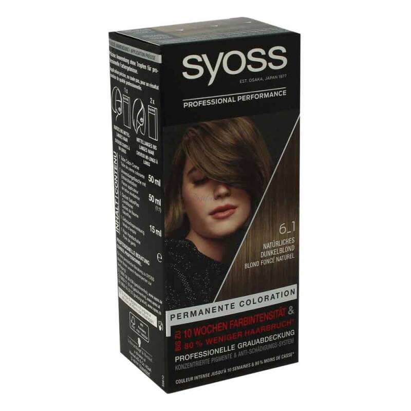 Syoss Permanente Coloration 6_1 Natürliches Dunkelblond