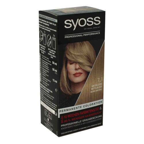 Syoss Permanente Coloration 7_1 Natürliches Mittelblond