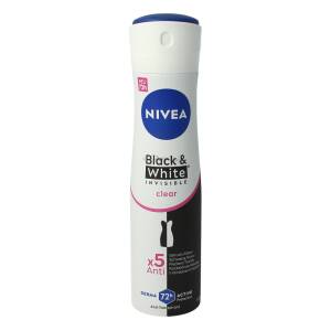 Nivea Anti Transpirant Black & White Clear Spray 150 ml