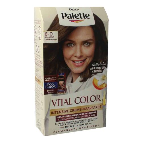Poly Palette Intensive Haarfarbe Vital Color 6-0 Hellbraun