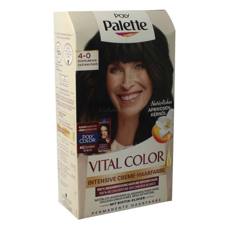 Poly Palette Intensive Haarfarbe Vital Color 4-0 Dunkelbraun