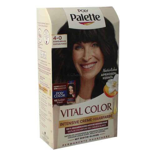Poly Palette Intensive Haarfarbe Vital Color 4-0 Dunkelbraun
