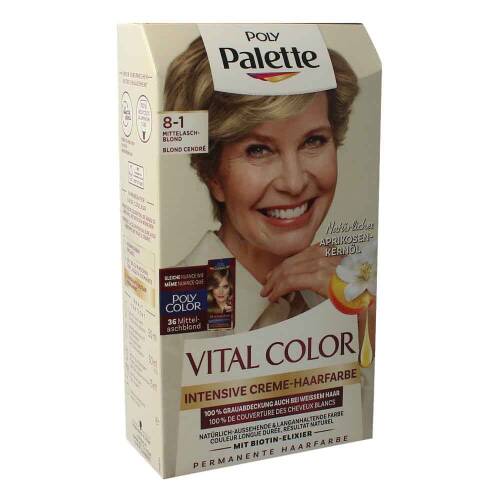 Poly Palette Intensive Haarfarbe Vital Color 8-1 Mittelaschblond