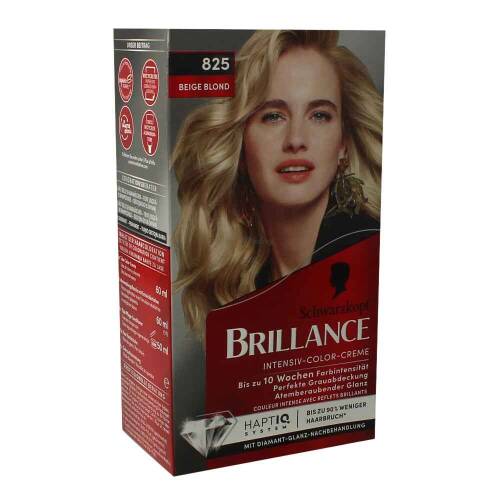 Schwarzkopf Brillance Intensiv-Color Creme Haarfarbe 825 Beige Blond
