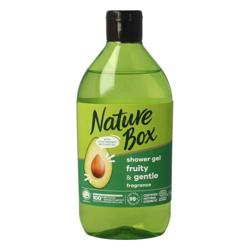 Nature Box Shower Gel Fruity & Gentle Avocado Öl 385 ml