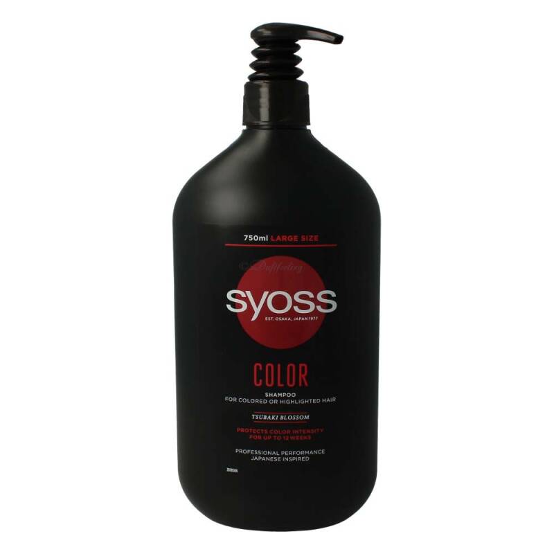 Syoss Shampoo Color Tsubaki-Blüte Spender 750 ml