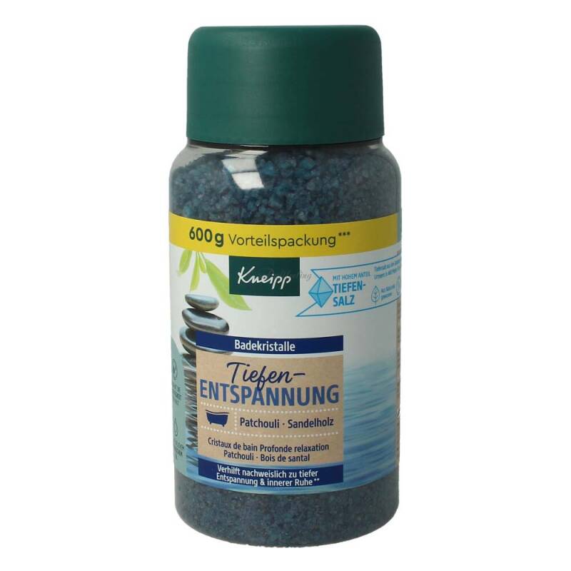 Kneipp Badekristalle Tiefenentspannung Patchouli und Sandelholz 600 g