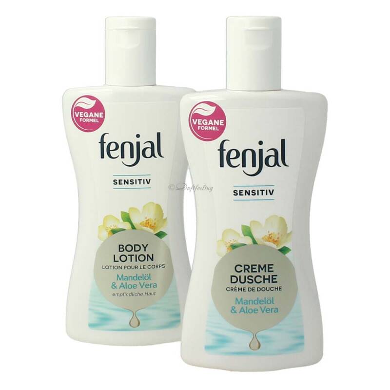 Fenjal Geschenkset Pflegeset Sensitiv Cremedusche 200 ml + Body Milk 200 ml