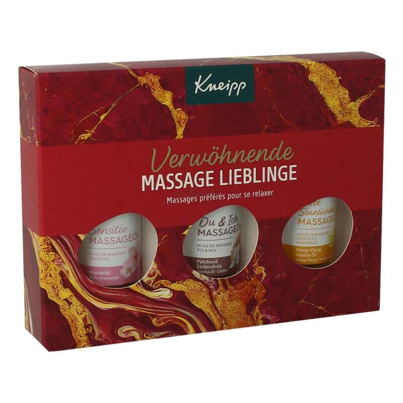 Kneipp Geschenkpackung Verwöhnende Massage Lieblinge Set 3x20 ml Massageöl