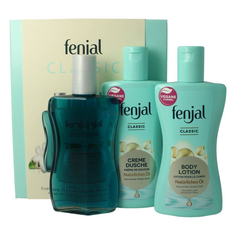Fenjal Geschenkset Classic Ölbad 125 ml + Cremedusche 200 ml + Body Milk 200 ml