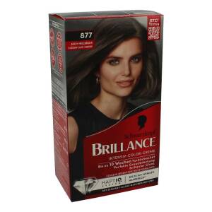 Schwarzkopf Brillance Haarfarbe 877 Asch-Hellbraun