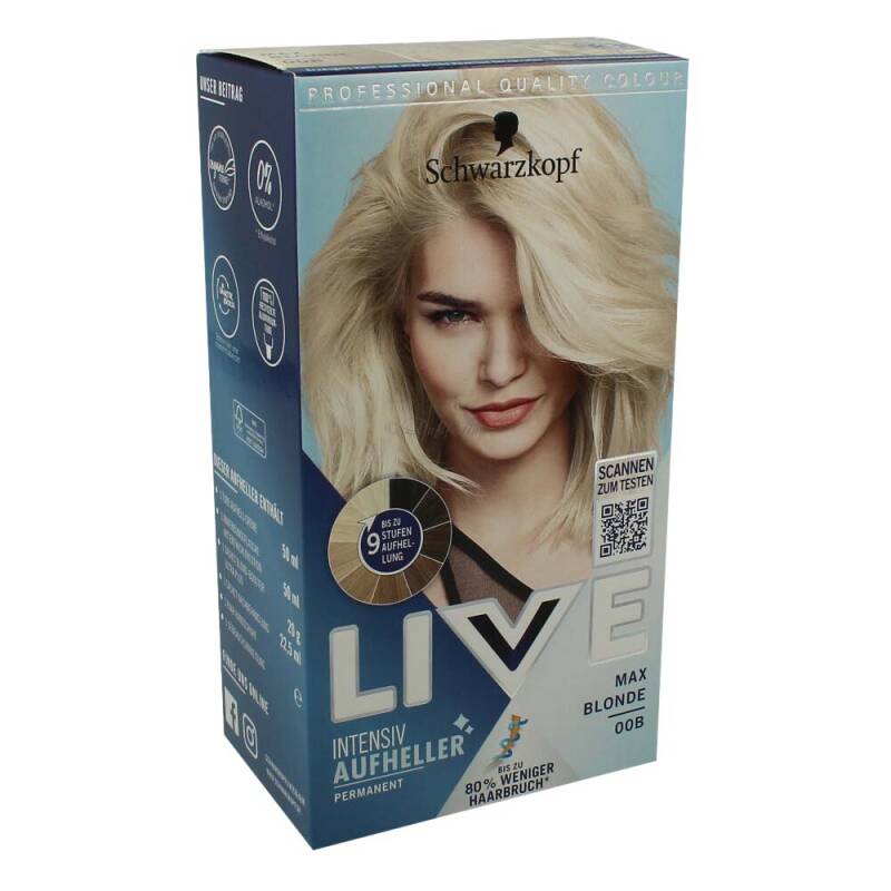 Schwarzkopf Live Intensiv Aufheller 00B Max Blonde