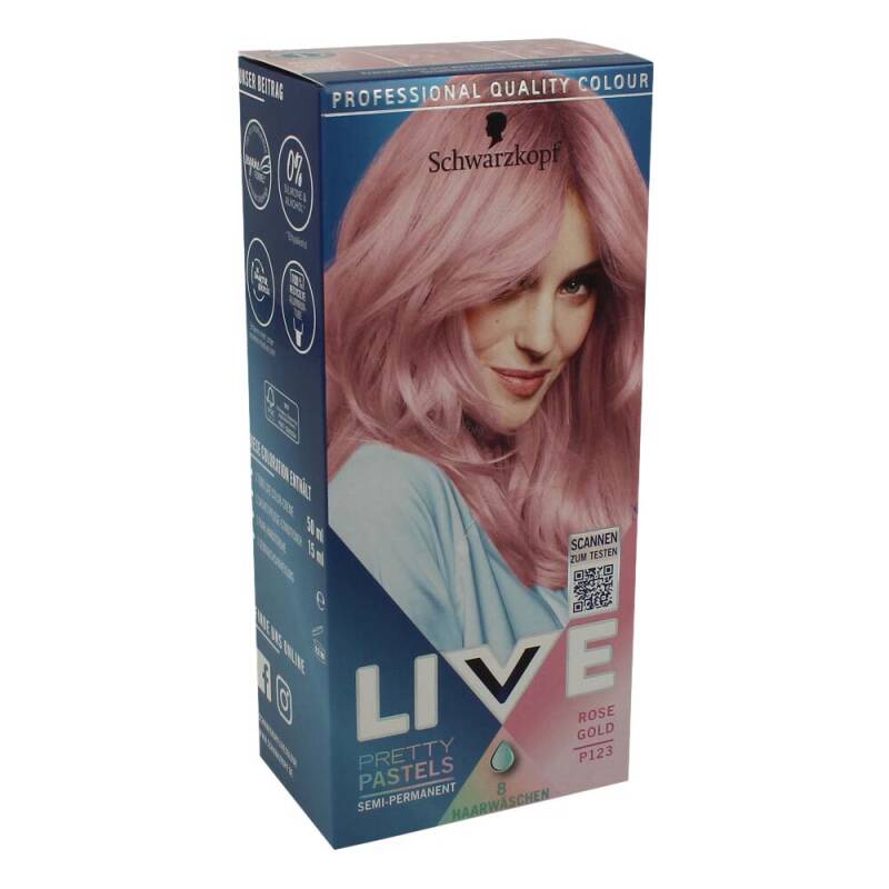 Schwarzkopf Live Haarfarbe Pretty Pastels P123 Rose Gold