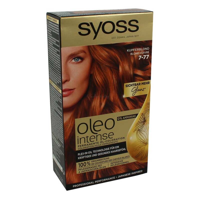 Syoss Oleo Intense Permanente Öl-Coloration 7-77 Kupferblond