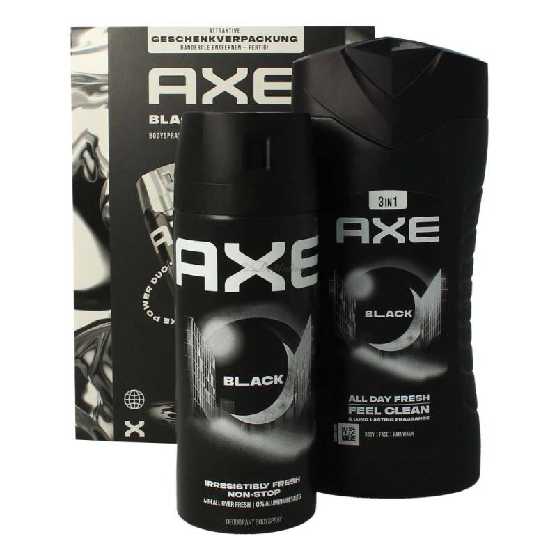 Axe Black Bodywash 250 ml + Bodyspray 150 ml Set