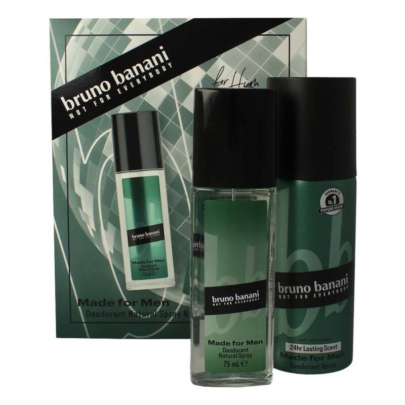 Bruno Banani Made for Men Set Natural Deodorant Spray 75 ml + Deo Spray 150 ml