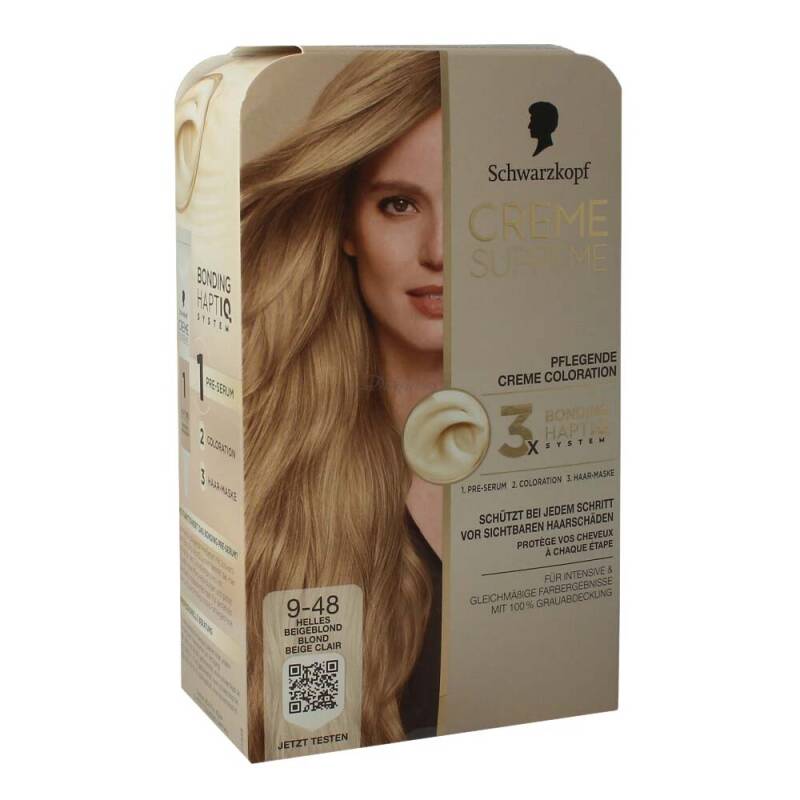 Schwarzkopf Creme Supreme Coloration 9-48 Helles Beigeblond
