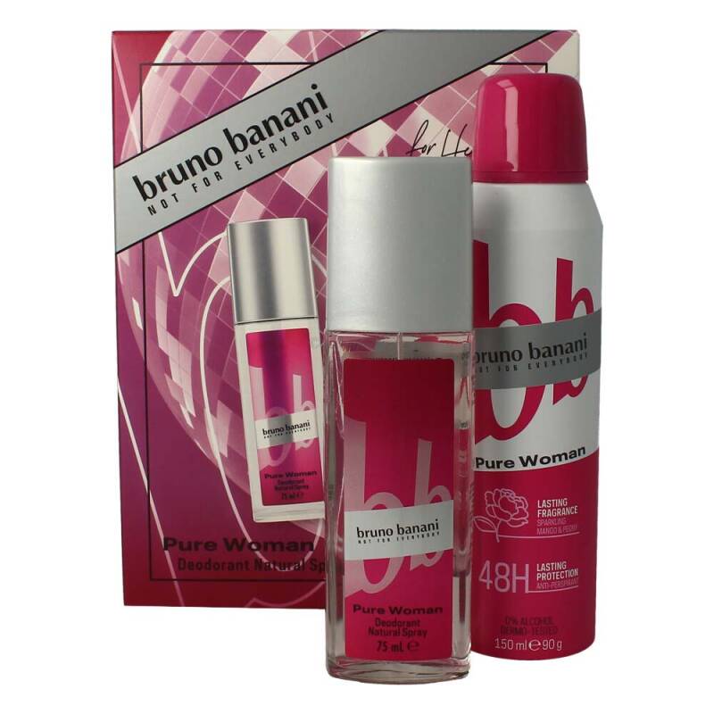 Bruno Banani Pure Woman Set Deodorant Natural Spray 75 ml + Deo Spray 150 ml