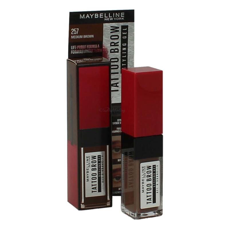 Maybelline Eyebrow Tatoo Brow Styling Gel 36H Medium Brown 257