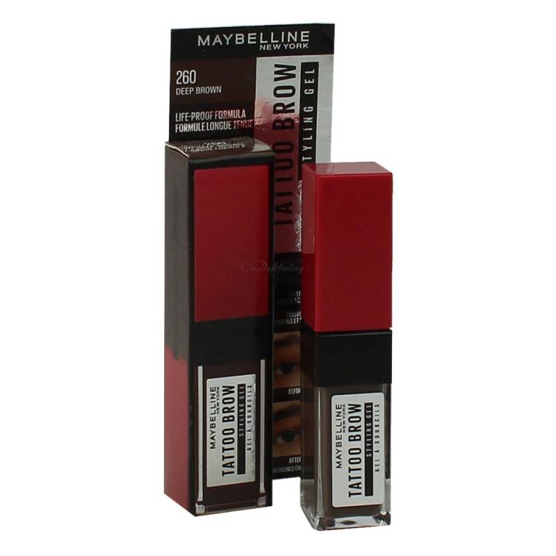 Maybelline Eyebrow Tatoo Brow Styling Gel 36H Deep Brown 260