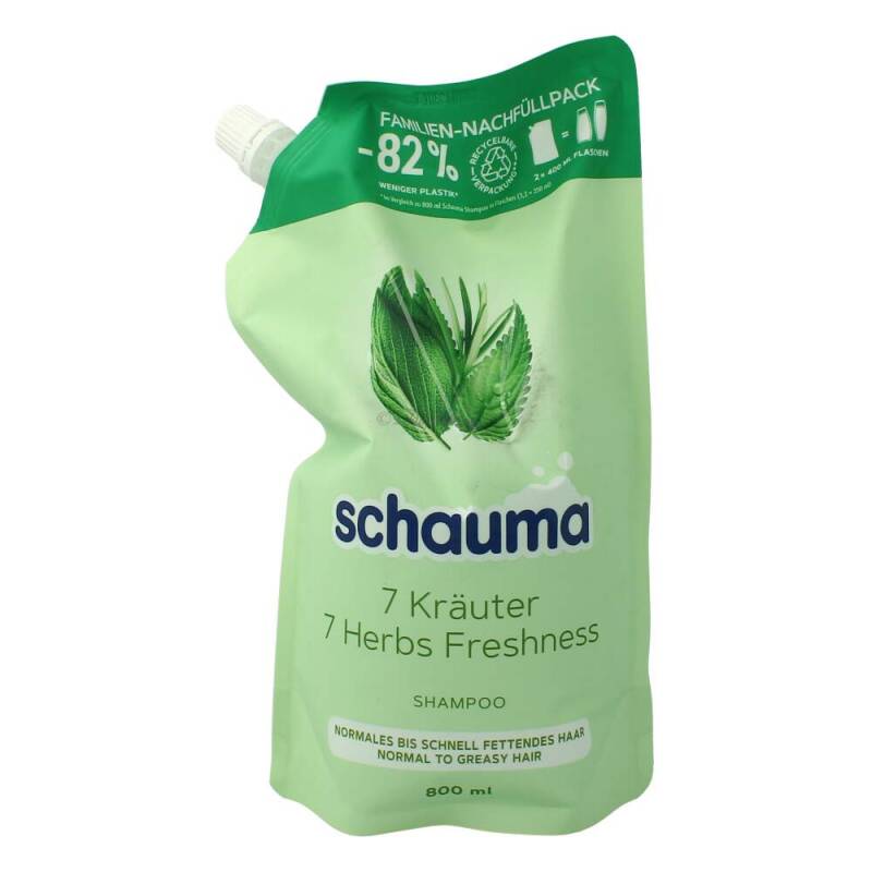 Schauma Shampoo Nachfüllbeutel 7 Kräuter 800 ml