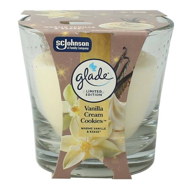 Glade Duftkerze Vanilla Cram Cookies 112 g
