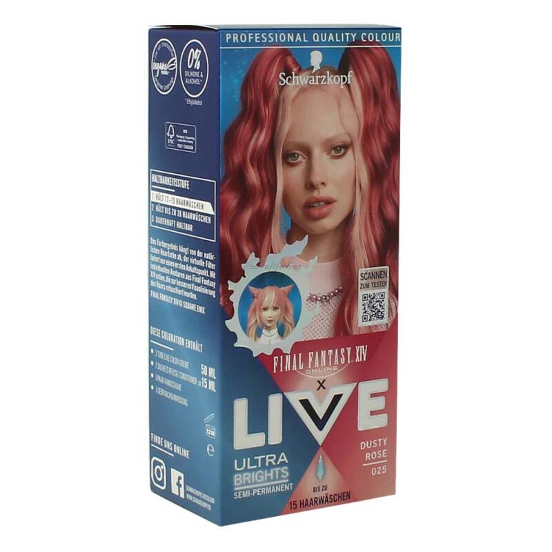 Schwarzkopf Live Haarfarbe Ultra Brights Dusty Rose 025