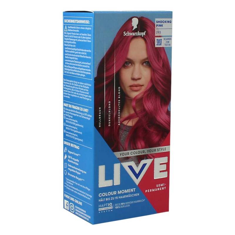 Schwarzkopf Live Haarfarbe Semi Permanent 093 Shocking Pink