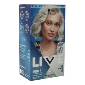 Schwarzkopf Live Toner Anti-Gelbstich Ice White T1