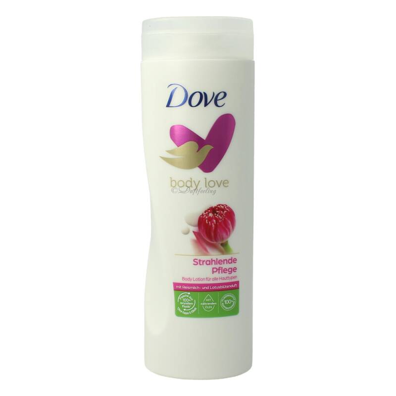 Dove Body Lotion Strahlende Pflege Reismilch&Lotusblüte 400 ml