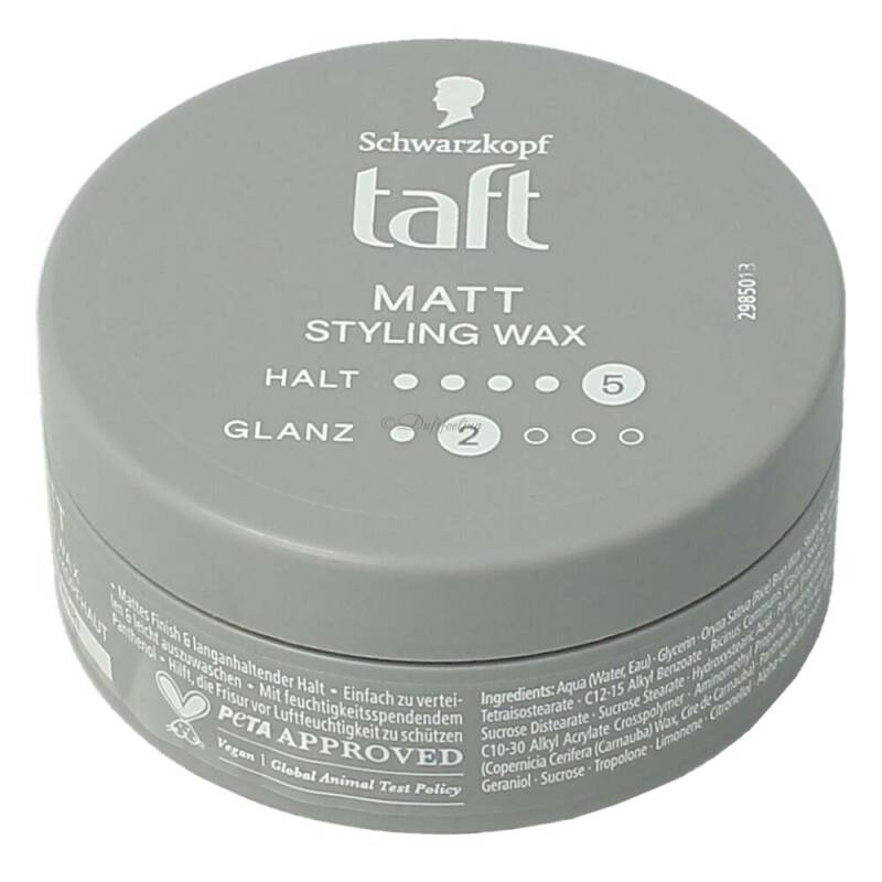Taft Styling Wax Matt Halt 5 Glanz2 75 ml