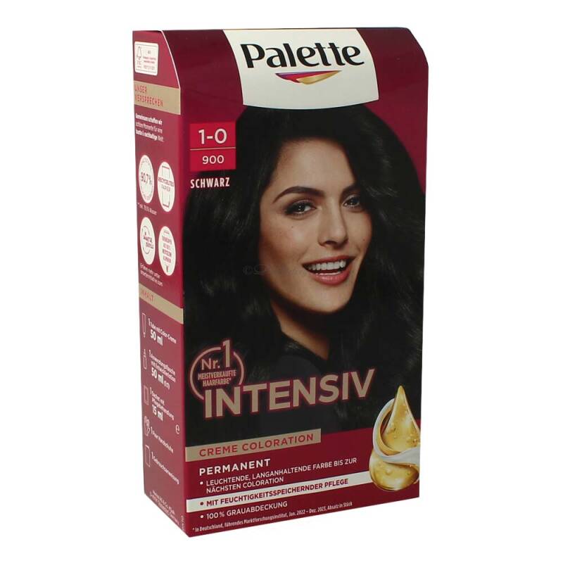 Poly Palette Intensiv-Creme-Coloration 1-0 900 Schwarz