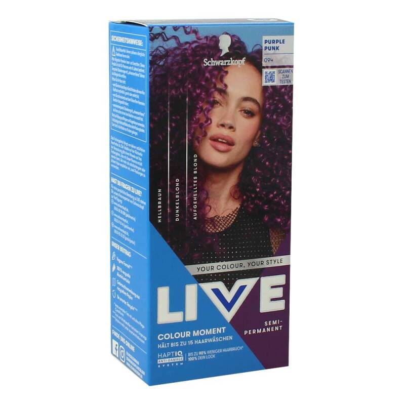 Schwarzkopf Live Haarfarbe Semi Permanent 094 Purple Punk