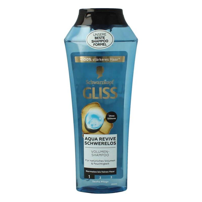 Gliss Kur Shampoo Aqua Revive Schwerelos Volumen 250 ml