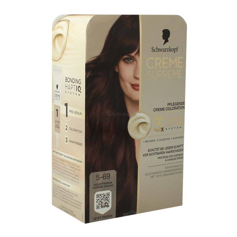 Schwarzkopf Creme Supreme Coloration 5-69 Violettbraun