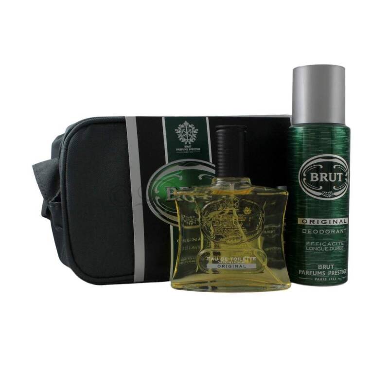 Brut Original Edt 100 ml + Deodorant 200 ml + Kosmetiktasche Brut Original Edt 100 ml + Deodorant 200 ml + Kosmetiktasche
