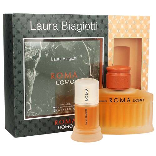Laura Biagiotti Roma Uomo Man Edt 125 ml + Woman Edt 25 ml Set