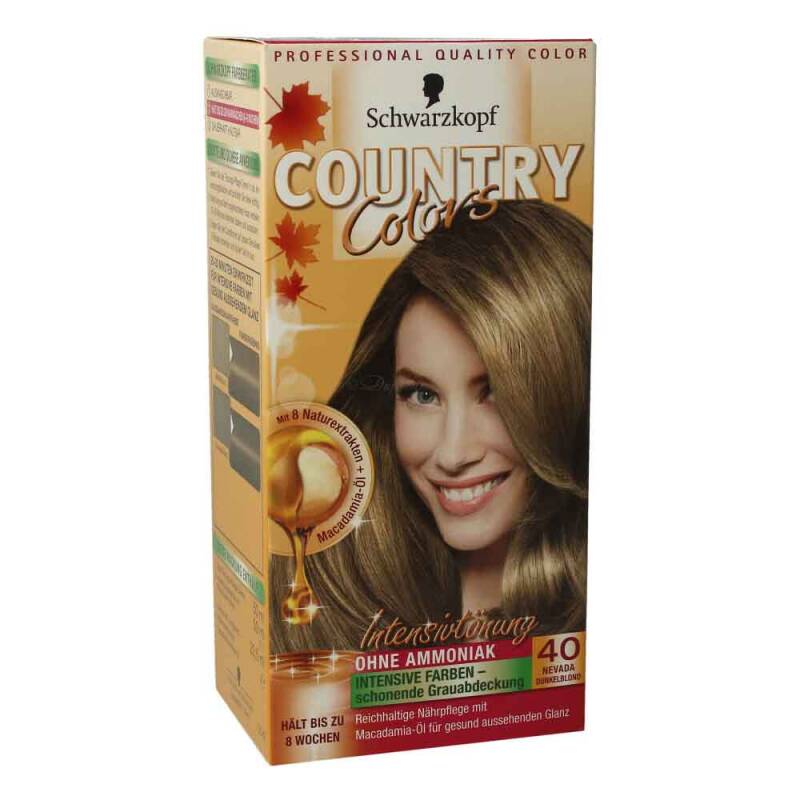 Schwarzkopf Country Colors Intensivtönung 40 Nevada dunkelblond